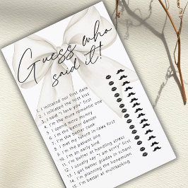 白いモダン弓の推測誰がItブライダルゲーム