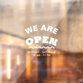 白いモダン我々は開いているウィンドウにしがみつく ウィンドウサイン (シート2)