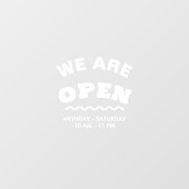 白いモダン我々は開いているウィンドウにしがみつく ウィンドウサイン (シート)