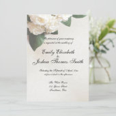 白いモダン結婚式招待状カスタマイズ 招待状 (スタンド正面)