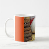 白いモルモットのマグ コーヒーマグカップ (左)