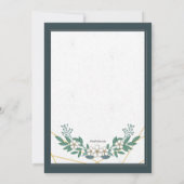 白いヤマボウシのシャワー招待状 招待状 (裏面)