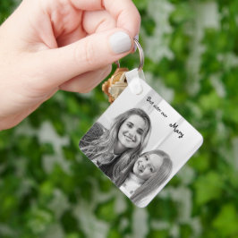 白いユニコーン最高のの姉妹の写真 キーホルダー