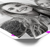 白いユニコーン最高のの姉妹の写真 ポスター (角)