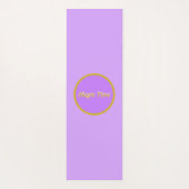 白いユニコーン&星オンパステルカラー ヨガマット (裏面)