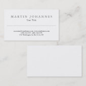 白いユニーク驚くべきプロフェッショナル名刺 名刺 (正面/裏面)