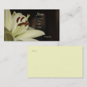 白いユリの名刺 名刺 (正面/裏面)