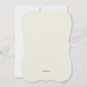 白いユリの招待状 招待状 (裏面)