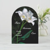 白いユリの絡み合い/「二つは一つになる」 招待状 (スタンド正面)