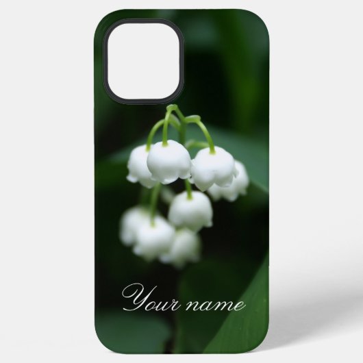 白いユリの花 iPhoneケース (裏面)