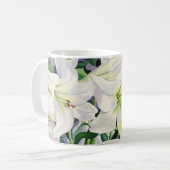 白いユリ2008年 コーヒーマグカップ (正面左)