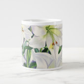 白いユリ2008年 ジャンボコーヒーマグカップ (正面)