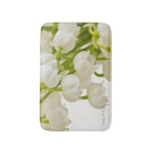 白いユリ バスマット (正面縦)