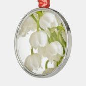 白いユリ メタルオーナメント (左)