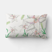 白いユリ   ランバークッション (裏面)