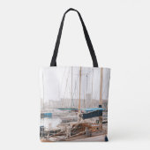 白いヨットオンベイ トートバッグ (裏面)