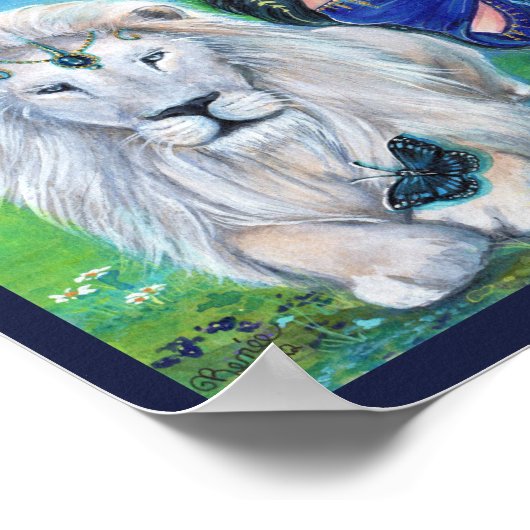 白いライオンとプリンセスバイルネ・ラヴォワ ポスター (角)