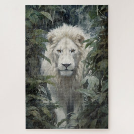 白いライオンのパズル ジグソーパズル