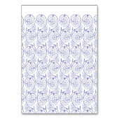 白いラッピング紙と微妙な繰り返しパターン テーブルナンバー (裏面)