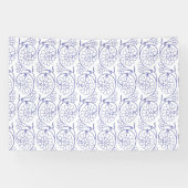 白いラッピング紙と微妙な繰り返しパターン 横断幕 (横)