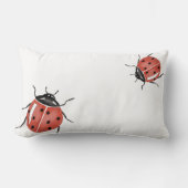 白いラディバグ ランバークッション (正面)