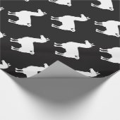 白いラマの包装紙 ラッピングペーパー (角)