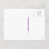 白いラマはクリスマスキャロルを歌います: Fa LaLaLaのラマ僧 シーズンポストカード (裏面)