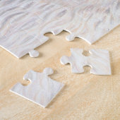 白いラマ ジグソーパズル (側面)