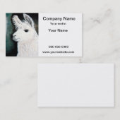 白いラマ 名刺 (正面/裏面)