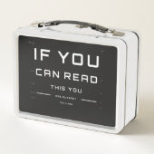 白いランチボックスの余りに近い目検査 メタルランチボックス (裏面)