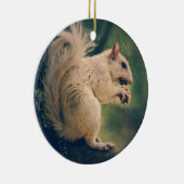 白いリス セラミックオーナメント (右)