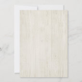 白いリネンの夜のパーティー招待状 招待状 (裏面)