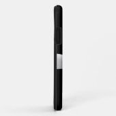 白いリボンの弓iphoneの箱(グラフィック)との黒 Case-Mate iPhoneケース (裏面/右)