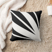 白いリボンは黒い装飾用クッションで縞で飾ります クッション (ブランケット)