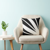 白いリボンは黒い装飾用クッションで縞で飾ります クッション (椅子)