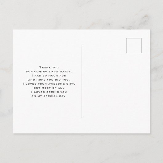 白いリンゴの花の写真 ありがとうございます ポストカード (裏面)