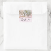 白いリンゴの花の写真 スクエアシール (バッグ)