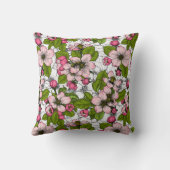 白いリンゴの花 クッション (裏面)