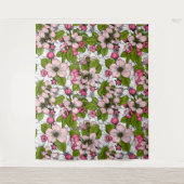 白いリンゴの花 タペストリー (正面)