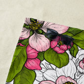 白いリンゴの花 ビーチタオル (インサイチュ)