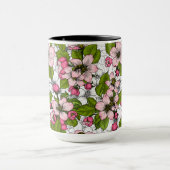 白いリンゴの花 マグカップ (中央)