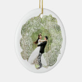 白いリース写真 ガラスオーナメント (右)