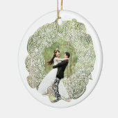 白いリース写真 ガラスオーナメント (左)