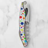 白いレインボースポットコルクスクリュー ソムリエナイフ (裏面)