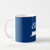 白いレタリングのEl Jefe コーヒーマグカップ (左)