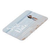 白いレターオーバーレイ |日付マグネットの保存 マグネット (左側)