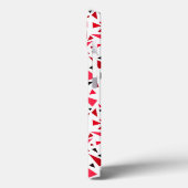 白いレトロな背景に赤い深紅の三角形 Case-Mate iPhoneケース (裏面 / 左)