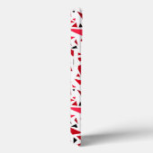 白いレトロな背景に赤い深紅の三角形 Case-Mate iPhoneケース (裏面 / 右)