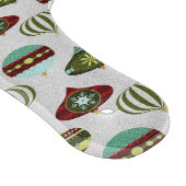 白いレトロのクリスマスツリーのオーナメント カッティングボード (角)