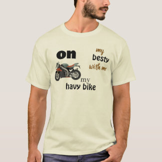 白いレーシングモーター バイクのハッシュTシャツ Tシャツ